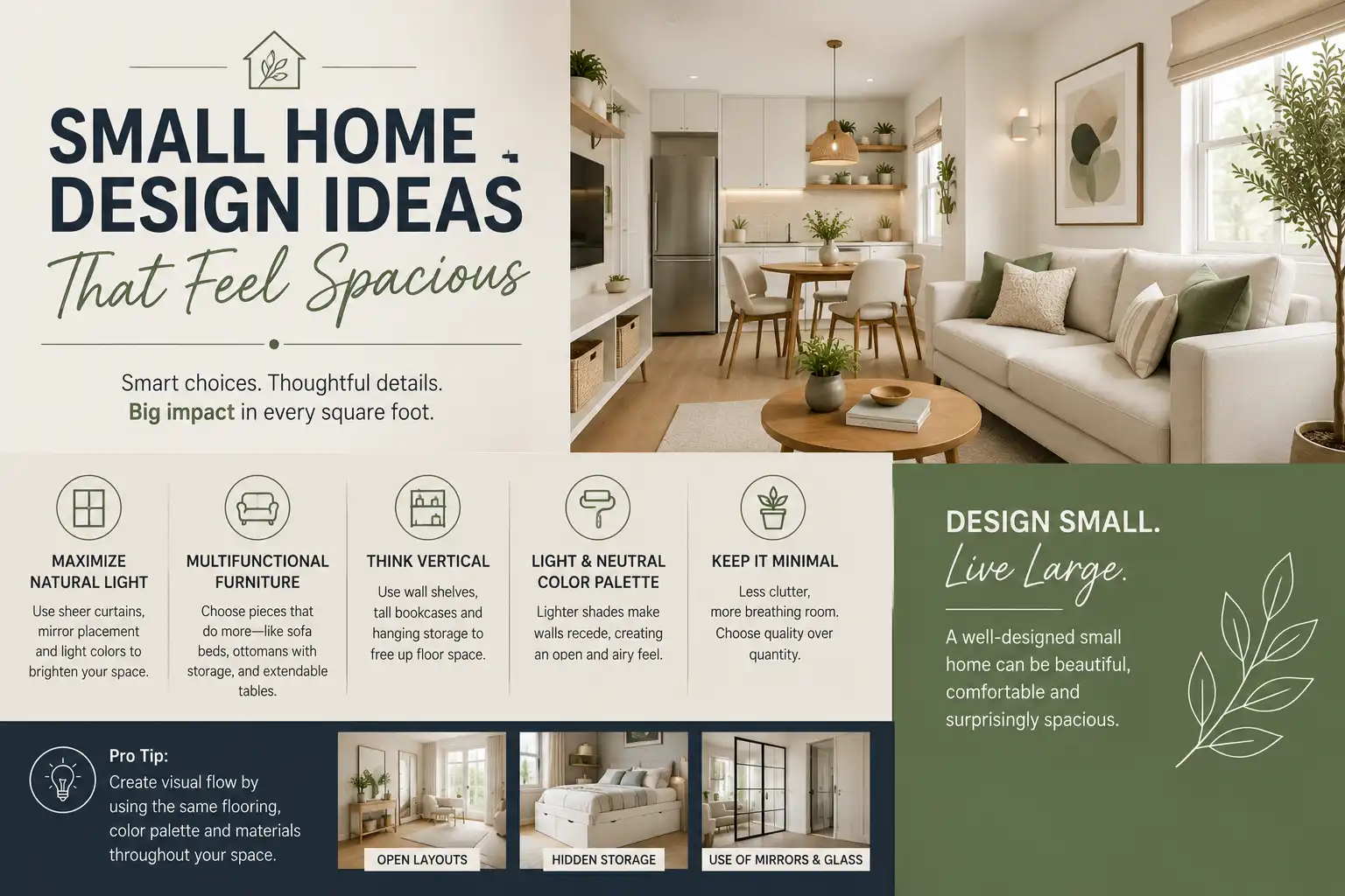 Small Home Design Ideas That Feel Spacious