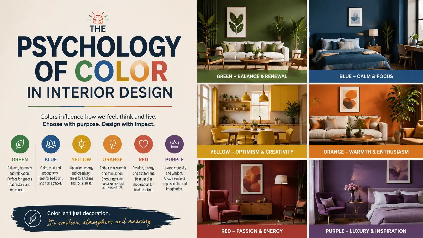 The Psychology of Color in Interior Design